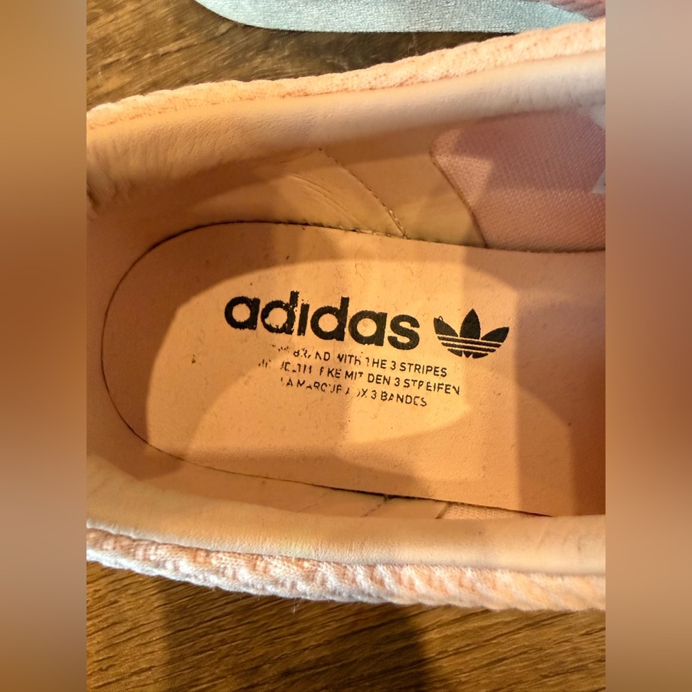 Adidas Light Pink Slip-On Sneakers with white soles - Picture 4 of 6